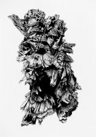 Trunk no 1 (2017) charcoal/paper 42 x 30 cm
